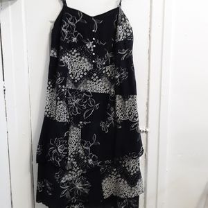 Above-ankle length, 100% cotton-silk summer dress